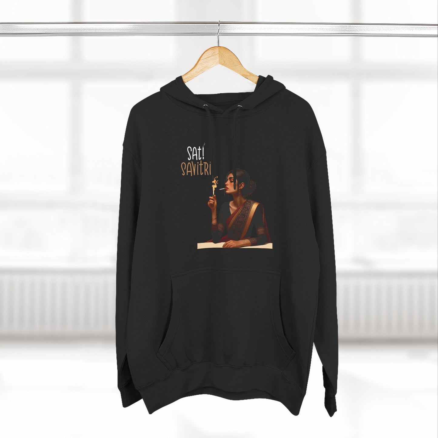 Sati Savitri—Mythic Indian Goddess Illustration Hoodie