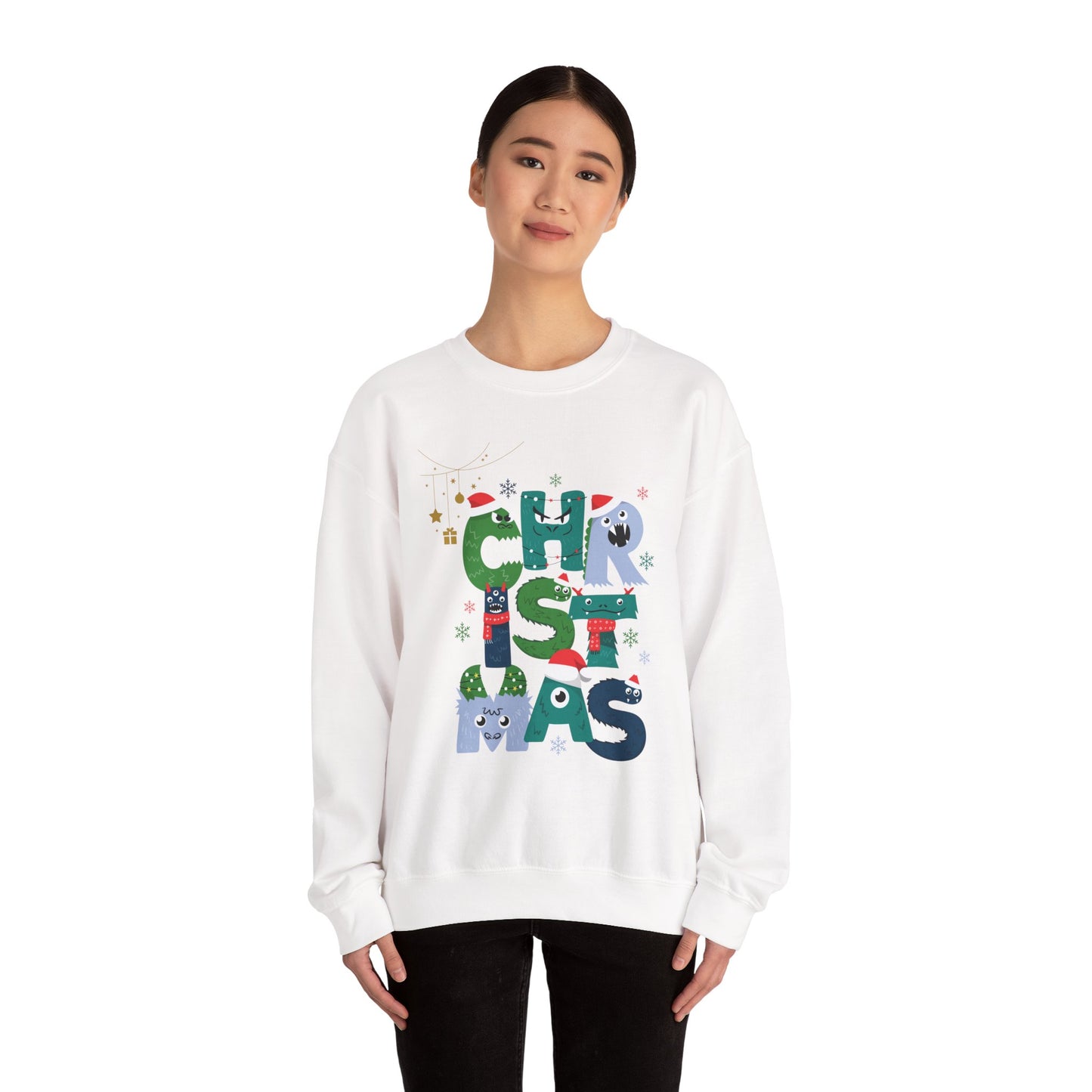 Christmas Graphic Sweatshirt - Festive Holiday Cozy Crewneck