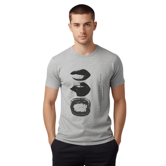 Lip Print Graphic T‑Shirt — Mouth Art Tee