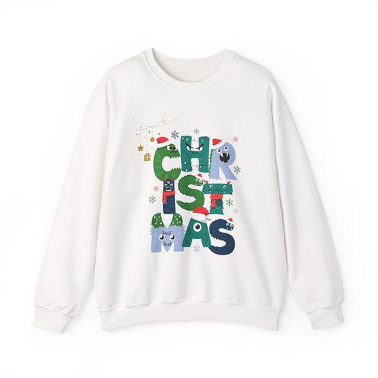 Christmas Graphic Sweatshirt - Festive Holiday Cozy Crewneck