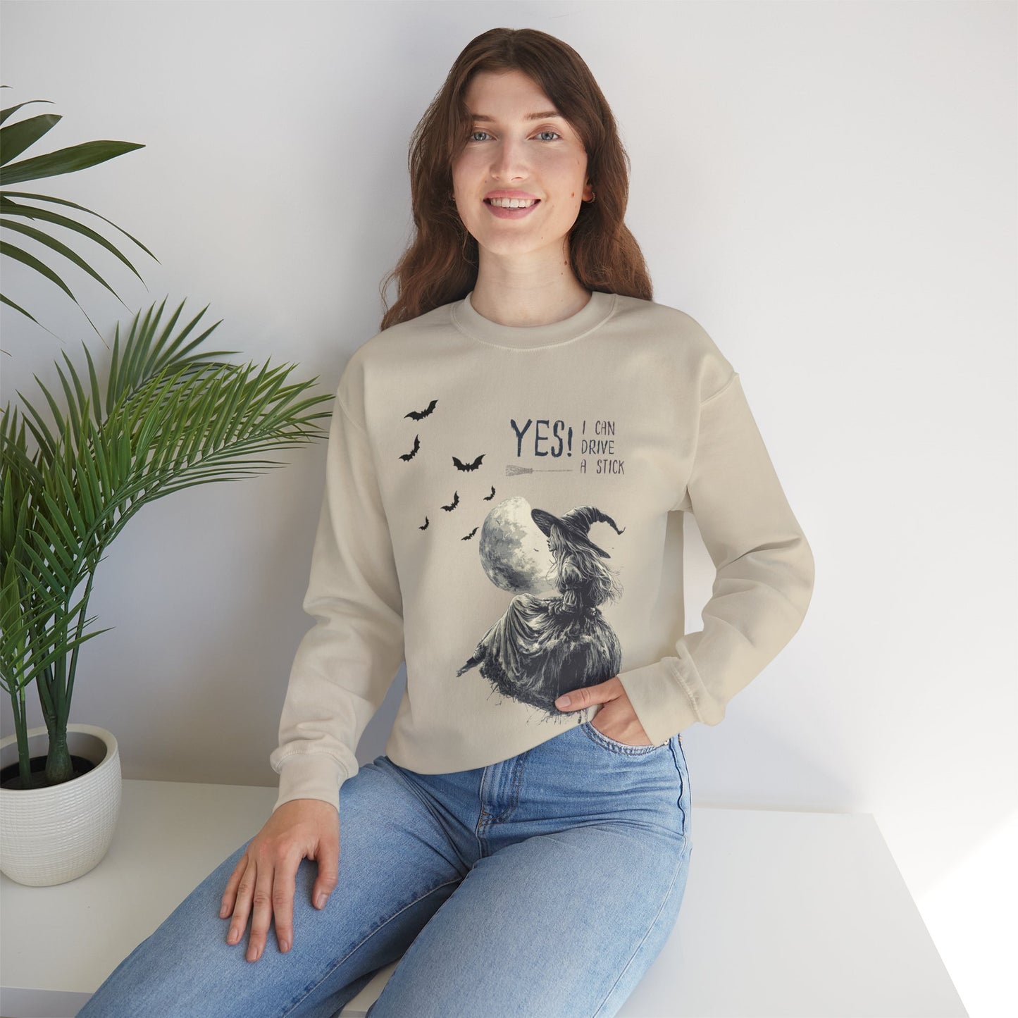 Halloween Witch Sweatshirt for Womens