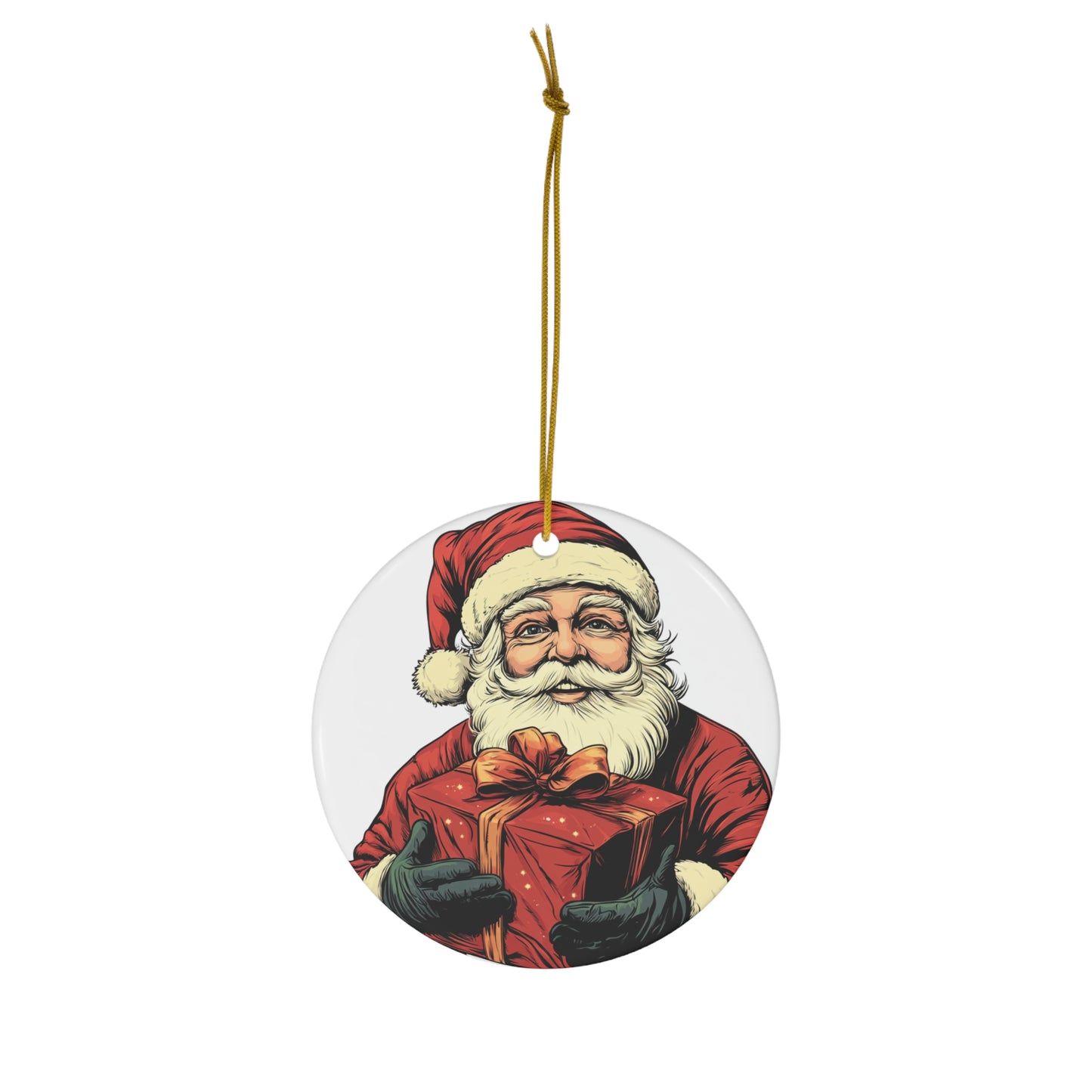 Christmas Ceramic Ornament || Double Sided