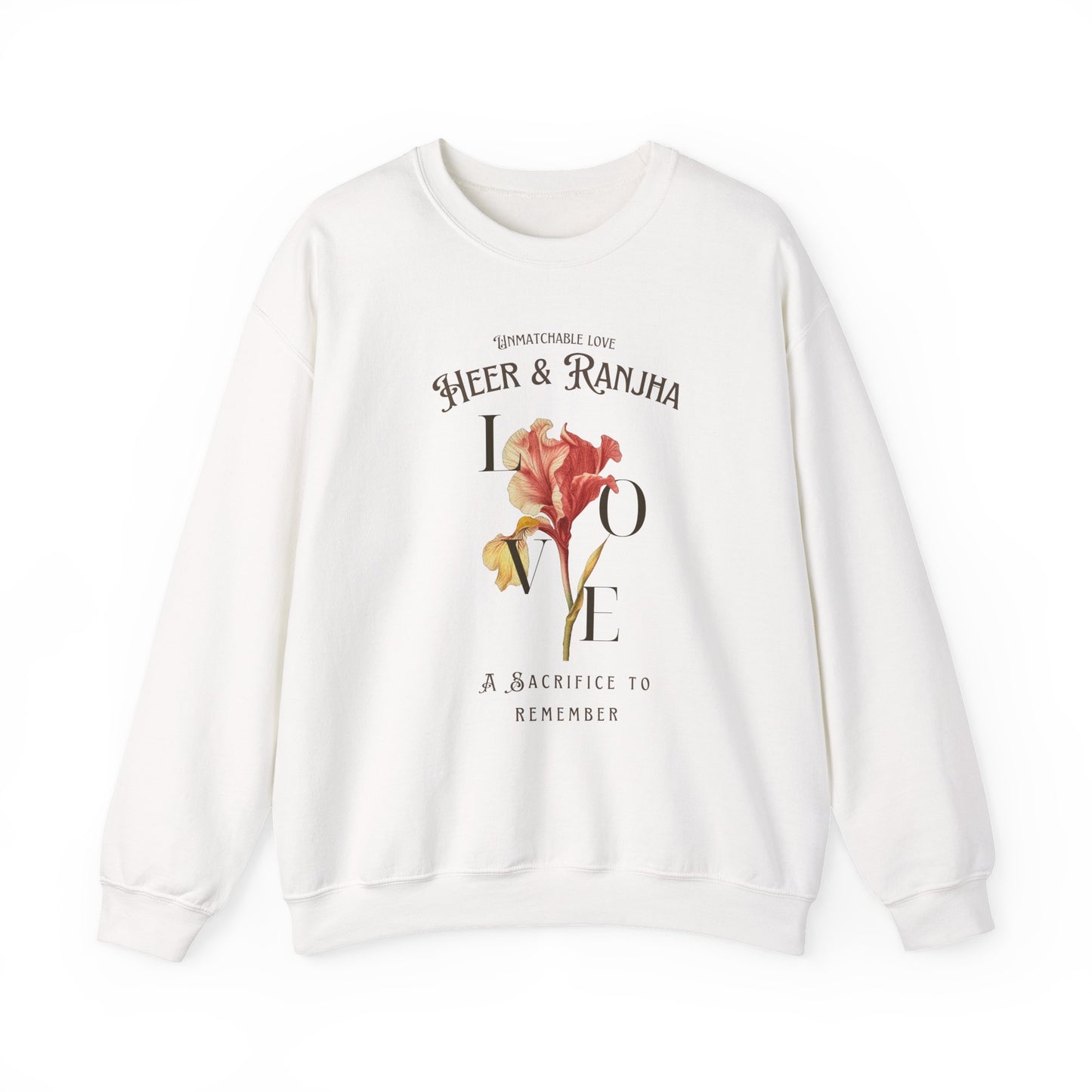 'Heer & Ranjha' -Love Floral Crewneck Sweatshirt