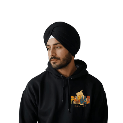 Punjab Cultural Map Embroidery Hoodie