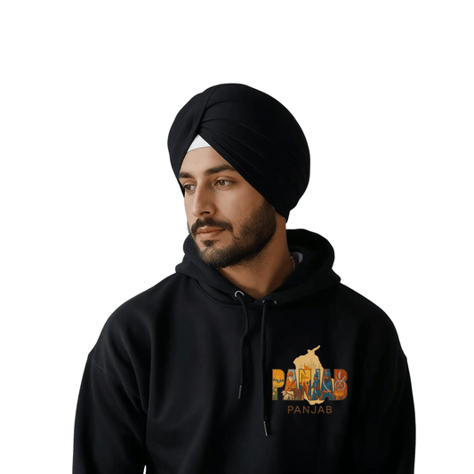 Punjab Cultural Map Embroidery Hoodie